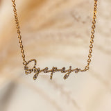 Whitney Crystal Personalised Necklace