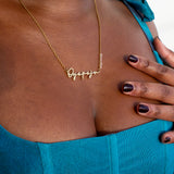 Whitney Crystal Personalised Necklace