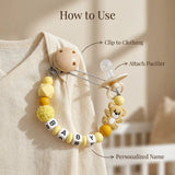 Custom Name Pacifier Clip