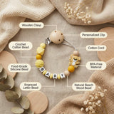 Custom Name Pacifier Clip