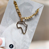 Africa Outline Anklet