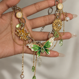 Garden Butterfly Statement Necklace
