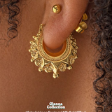 Victoria Spiked Hoop Earrings - 18K Gold Filled