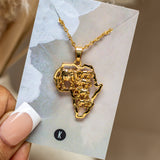 Golden Safari Africa Necklace (Gold)