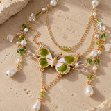 Green Butterfly Necklace