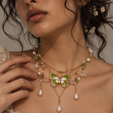 Green Butterfly Necklace