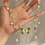 Green Butterfly Necklace