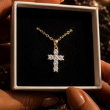Mercy Cross Moissanite Necklace