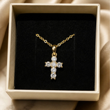 Mercy Cross Moissanite Necklace