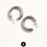 Vera Silver Hoops (small)