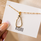 Sri Lanka Outline Necklace