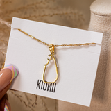 Sri Lanka Outline Necklace