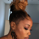 Double Africa Earrings Black