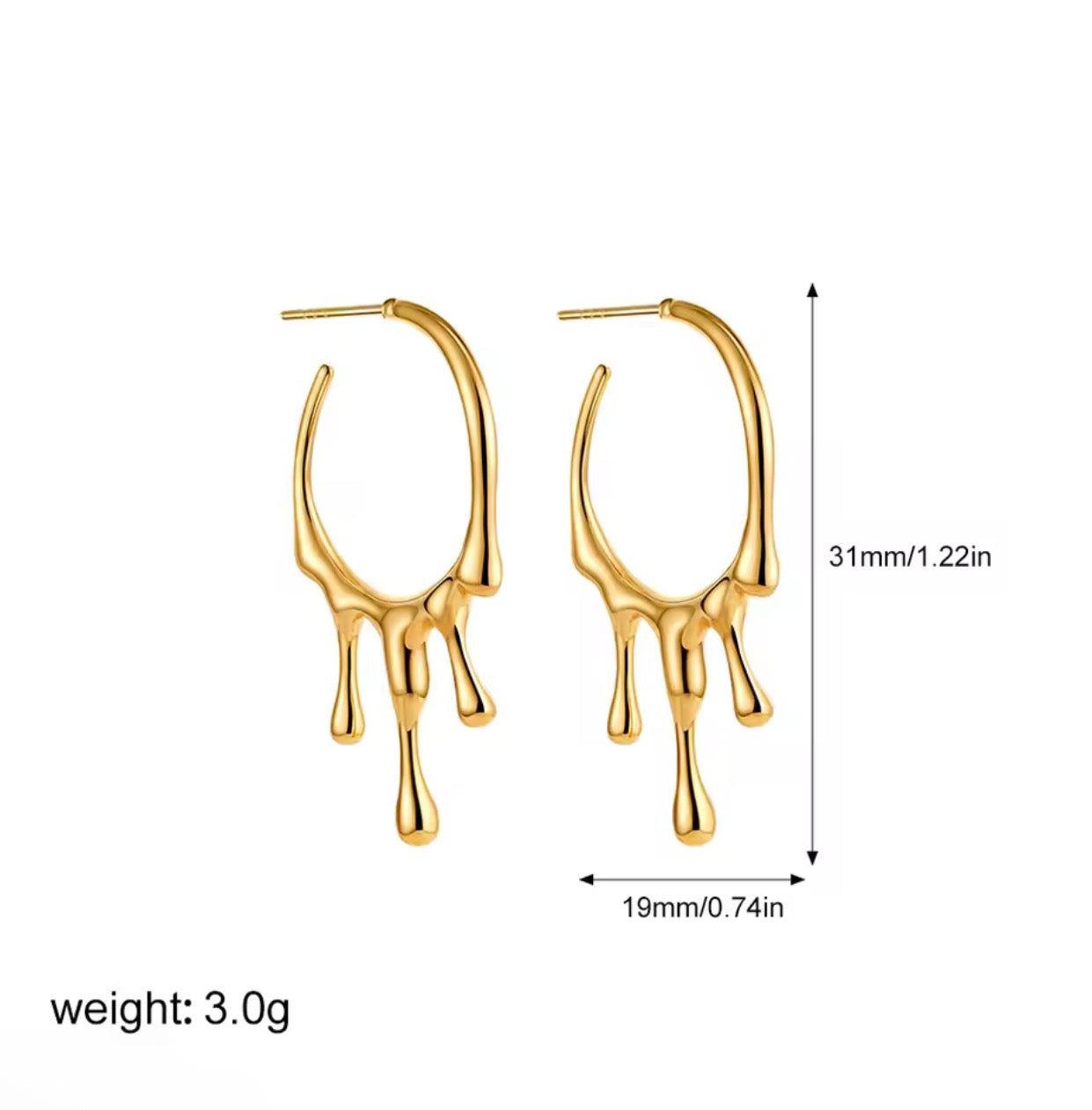 Molten Drop Hoops