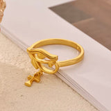 Ankh Egyptian Cross Ring - Gold