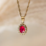 Ruby Birthstone Pendant