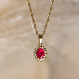 Ruby Birthstone Pendant