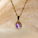 Light Amethyst Birthstone Pendant