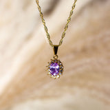 Light Amethyst Birthstone Pendant