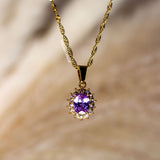 Light Amethyst Birthstone Pendant