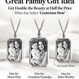 Laser Etched, Personalized 3D Crystal Photo Necklace