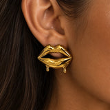 Lip DrIp Studs (Gold)
