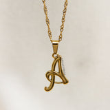 Mabel Initial Necklace (Gold)