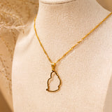 Mauritius Outline Necklace