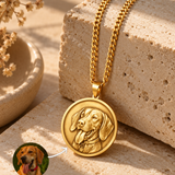 Memorial Necklace Relief Portrait Keepsake