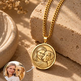 Memorial Necklace Relief Portrait Keepsake
