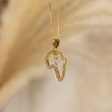 Africa Crystal Mini Heart Necklace (Kids)