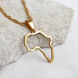 Africa Outline Mini Necklace (Kids)