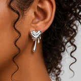 Molten Heart Earrings (Gold)