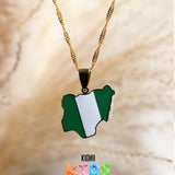 Nigeria Colour Country Pendant (Kids)