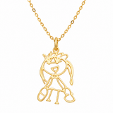 Personalised Children's Drawing Necklace