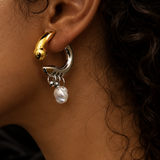 Phantom Pearl Hoops