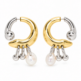 Phantom Pearl Hoops