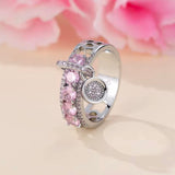 Crystal Dangle Charm Rings