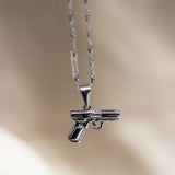 Pistol Necklace (Silver)