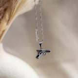 Pistol Necklace (Silver)