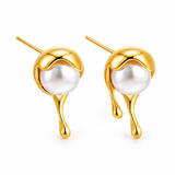 Potion Drop Pearl Earrings