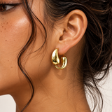 Demi Cluster Hoops (Silver)