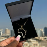 Shuri Africa Outline Necklace
