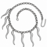 Silver Claws Necklace