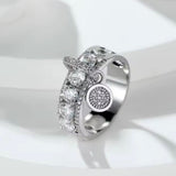 Crystal Dangle Charm Rings