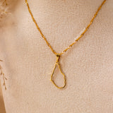 St Lucia Outline Necklace