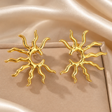 Sunburst Earrings (Gold)