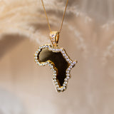 Shuri Africa Mirror Necklace (Gold)