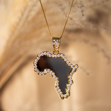 Shuri Africa Mirror Necklace (Silver)