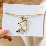 Trinidad & Tobago Outline Necklace